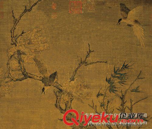 古代繪畫 【gf真書畫】北宋  崔白  雙喜圖原始圖片2