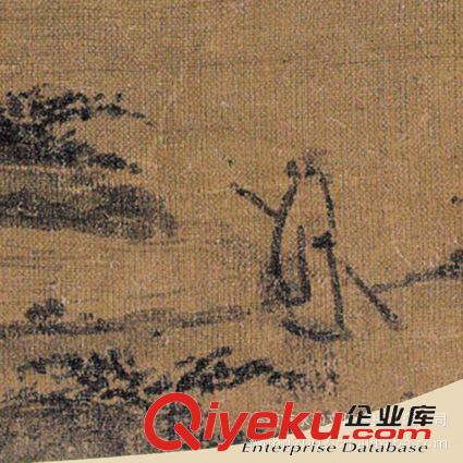 古代繪畫 【gf復(fù)制中國歷代書畫珍品】南宋  佚名  僧院訪友圖原始圖片3