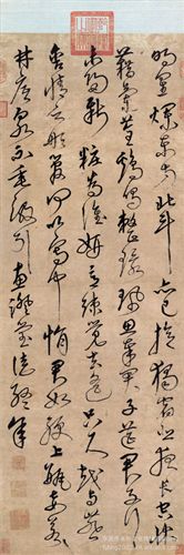 古代書法 【gf復(fù)制中國歷代書畫】明  沈粲  草書古詩原始圖片3