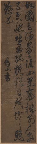 古代書法 【gf復(fù)制中國歷代書畫珍品】清  傅山  草書  七言詩軸原始圖片3
