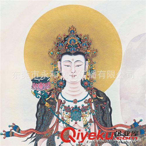 唐卡觀音佛像 【廠家供應(yīng)  永和藝品】唐卡  菩賢菩薩64.5×118.2原始圖片3
