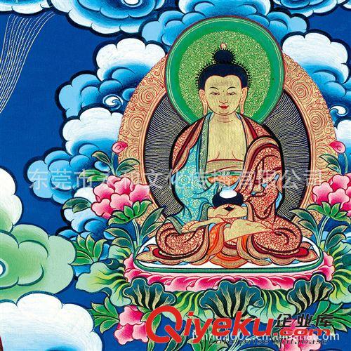 唐卡觀音佛像 【廠家供應(yīng)  永和藝品】唐卡  財(cái)神55.8×75.7原始圖片3