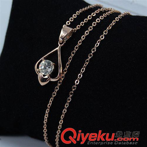 不銹鋼吊墜 不銹鋼項(xiàng)鏈飾品18k玫瑰金女款吊墜首飾批發(fā)工廠直銷原始圖片2