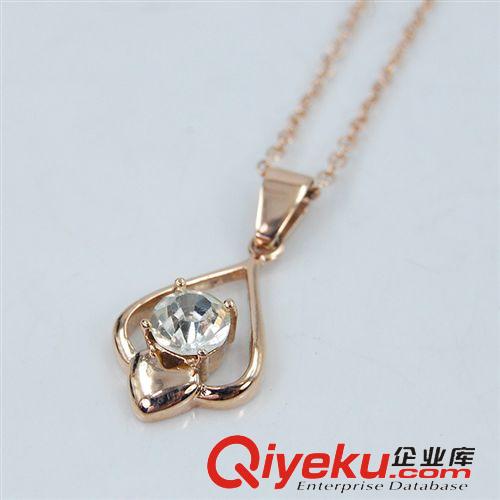 不銹鋼吊墜 不銹鋼項(xiàng)鏈飾品18k玫瑰金女款吊墜首飾批發(fā)工廠直銷原始圖片3