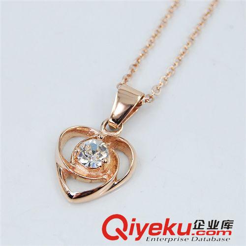 不銹鋼吊墜 不銹鋼項鏈飾品18k玫瑰金女款吊墜首飾批發(fā)工廠直銷原始圖片2