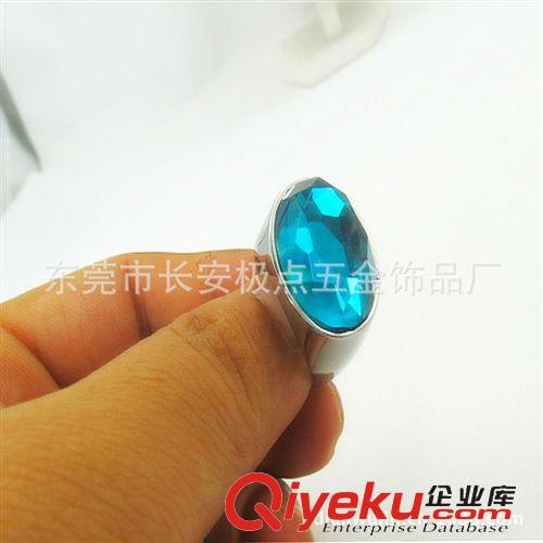 不銹鋼飾品配件 藍(lán)寶石男士戒指 復(fù)古鑄造戒指 韓國戒指飾品原始圖片3