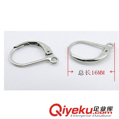不銹鋼飾品配件 不銹鋼耳鉤飾品，法國耳勾系列 不銹鋼耳環(huán)批發(fā)原始圖片2