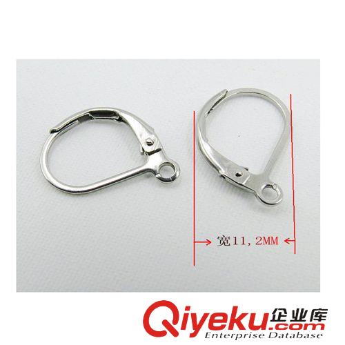 不銹鋼飾品配件 不銹鋼耳鉤飾品，法國耳勾系列 不銹鋼耳環(huán)批發(fā)原始圖片3
