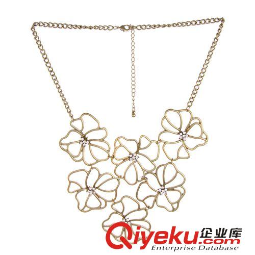 項(xiàng)鏈 MAXFINE 新款百搭花朵鏤空鑲水鉆項(xiàng)鏈 廠家直銷 現(xiàn)貨供應(yīng)原始圖片3