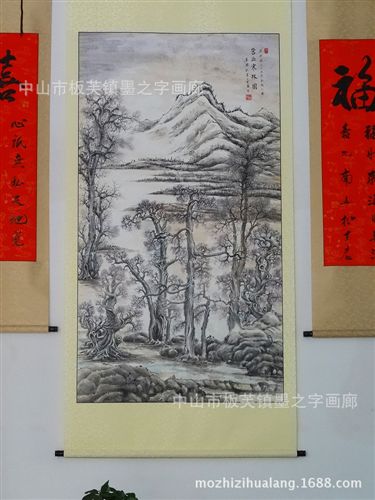 價(jià)格分類 國(guó)畫(huà)純手繪 批發(fā)定制 客廳酒店gd山水字畫(huà)裝飾畫(huà) gf仿古字畫(huà)