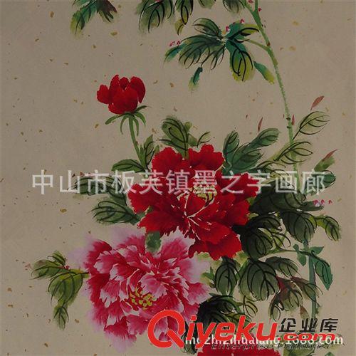 價(jià)格分類 純手繪中國(guó)字畫批發(fā) 富貴牡丹圖 客廳裝飾國(guó)畫 禮品畫 28X69cm原始圖片3
