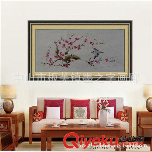 尺寸 百分百手繪扇形國(guó)畫作品 春夏秋冬 裝飾畫畫芯 批發(fā)原始圖片2