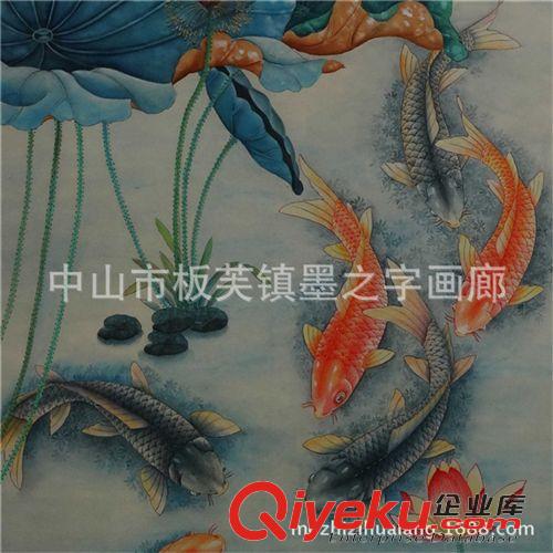 尺寸 純手繪國畫裝飾畫 八魚圖 中國字畫年畫定制批發(fā) 質(zhì)量保證原始圖片2