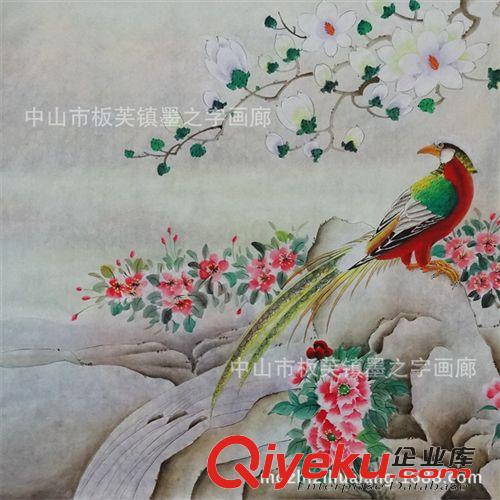 國(guó)畫 中國(guó)字畫 國(guó)畫純手繪gf花鳥作品 酒店客廳裝飾畫 國(guó)畫批發(fā)定制原始圖片2