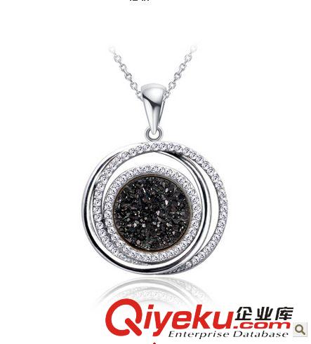 925純銀吊墜 925純銀tr水晶吊墜 芙蓉石粉晶飾品 女