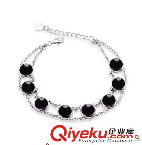 925純銀手鏈 金橘銀飾 {ctr}粉水晶手鏈 精致飾品 手鏈 女款925純銀原始圖片2