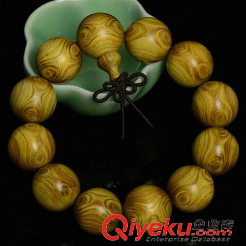 木珠佛珠飾品 沖冠tj{jp}黃金柚木鬼臉木佛珠手鏈15-20MM級黃花梨現貨收藏原始圖片2