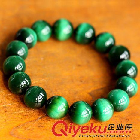 半寶石手鏈專區 【全年{zd1}價】5A級tr綠虎眼虎睛石手鏈 顏色出眾 顆顆虎眼