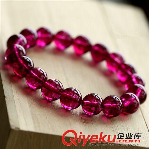 水晶手鏈專區 【{dj2}新品】紅碧璽水晶手鏈 紅水晶 爆花水晶 人氣爆款