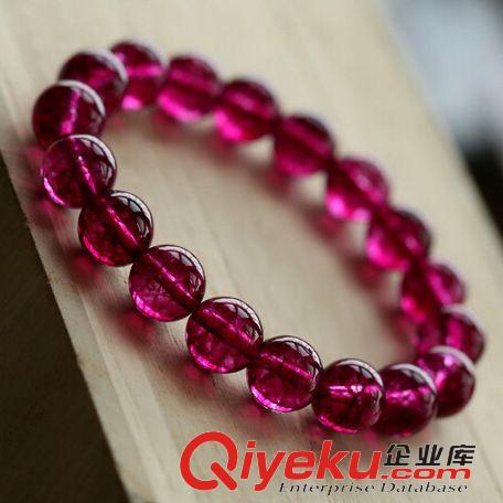 水晶手鏈專區 【{dj2}新品】紅碧璽水晶手鏈 紅水晶 爆花水晶 人氣爆款