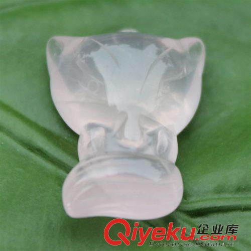 DIY手工配件專區(qū) 【新品】工廠批發(fā)粉水晶狐貍吊墜 芙蓉晶 馬粉飾品 招桃花防小三