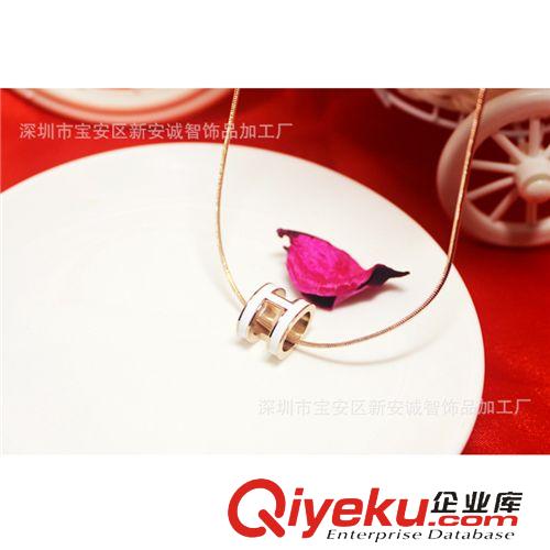 316鈦鋼 誠智飾品 鈦鋼鍍18K玫瑰金時尚項鏈字母H項鏈工廠批發(fā)代發(fā)1124040原始圖片3