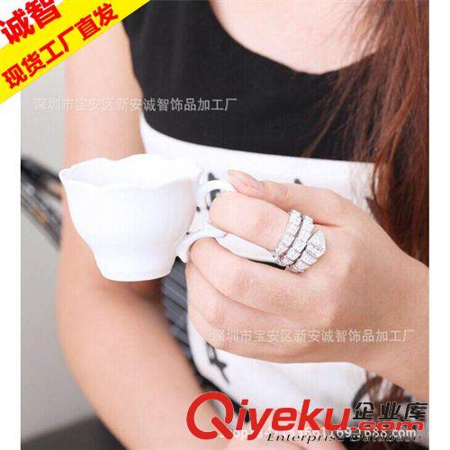 熱銷推薦 誠智飾品  gd定制 925純銀3圈蛇形滿鉆戒指 情侶對戒  工廠直批