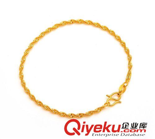 商品用途 熱銷 黃金手鏈 女款合金水波手鏈 手飾飾品批發(fā) 韓版首飾廠家批發(fā)