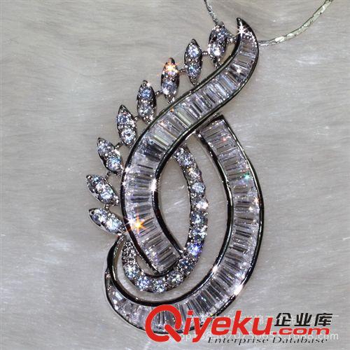 吊墜 外貿熱銷 鍍白金 銅材鋯石飾品 YP3074 新款 吊墜