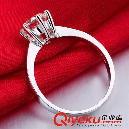 ---經典--- 美國zp莫桑石18k金戒指 莫桑鉆六爪女士訂婚結婚鉆戒 批發訂做原始圖片2