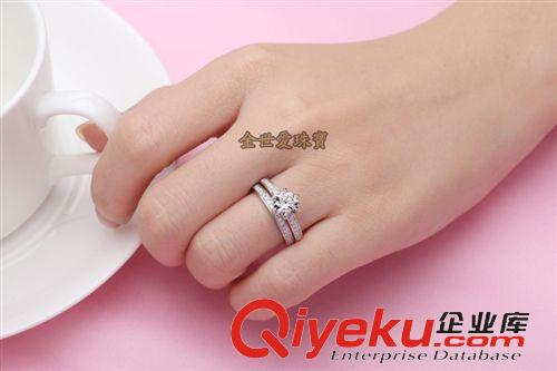 ---經典--- 美國zp莫桑石戒指 18k金莫桑鉆滿圍鉆結婚情侶對戒 加盟代理原始圖片3