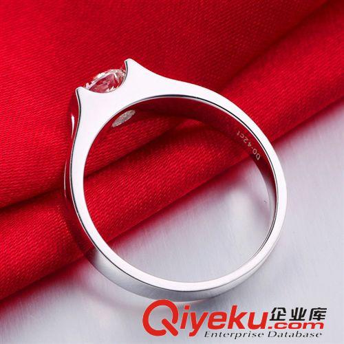 ---經典--- 美國zp莫桑石18K金戒指 莫桑鉆訂婚結婚簡約男士戒指 批發訂做原始圖片3