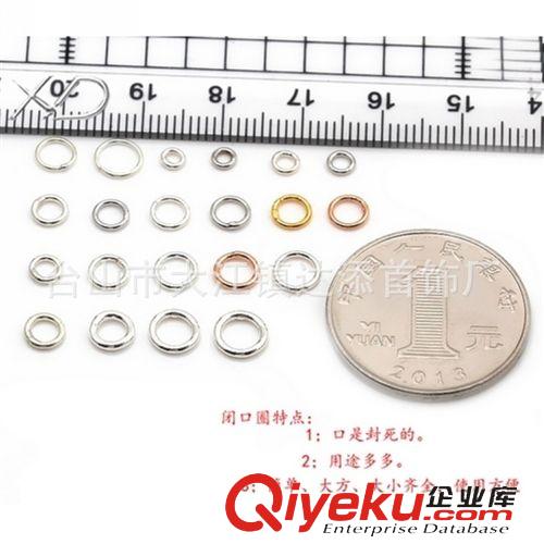 DIY配件區(qū) XD 純銀閉口圈 925純銀開閉口圈 銀 diy純銀配件 不同規(guī)格 種類多原始圖片2