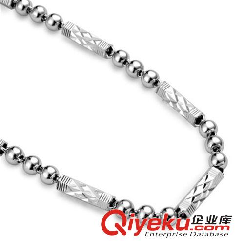 項鏈 男裝項鏈 八角銅純銀項鏈 工廠批發 韓版新款 925鍍白金