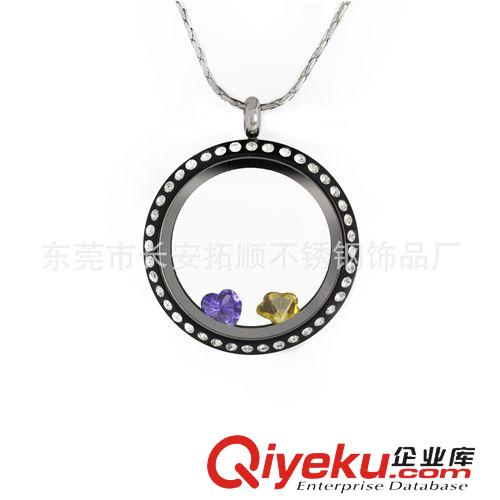 亞克力盒子項墜 歐美不銹鋼 項鏈 亞克力水晶 吊墜 廠家批發(fā)