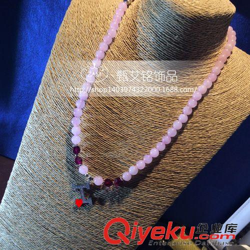 12月新品 tr粉晶純銀吊墜手鏈飾品批發(fā) 水晶手串禮品手飾 gd定制批發(fā)原始圖片2