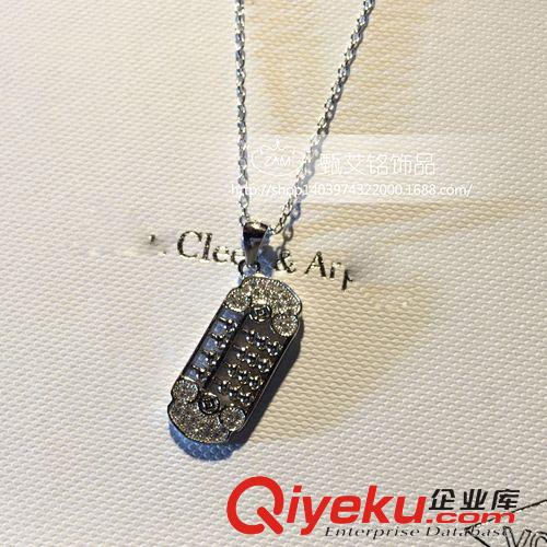 12月新品 925純銀算盤項(xiàng)鏈送女友生日禮物gd飾品水晶批發(fā){dj2}實(shí)拍可代發(fā)原始圖片2