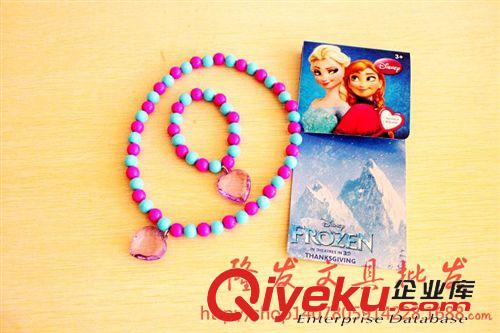    冰雪 發夾  戒指  項鏈 迪士尼 FROZEN冰雪奇緣 項鏈手環組合套裝 女孩飾品套裝兩條裝原始圖片2