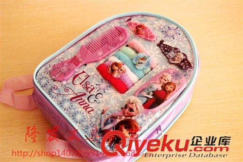    冰雪系列 廠價批發 冰雪奇緣 梳妝組合套裝 女孩飾品 卡通幼兒發夾 頭繩原始圖片3