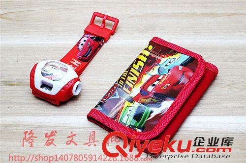     文具套裝 幼兒園禮物 開學(xué)生日禮物禮品 迪士尼卡通投影電子手表零錢包套裝