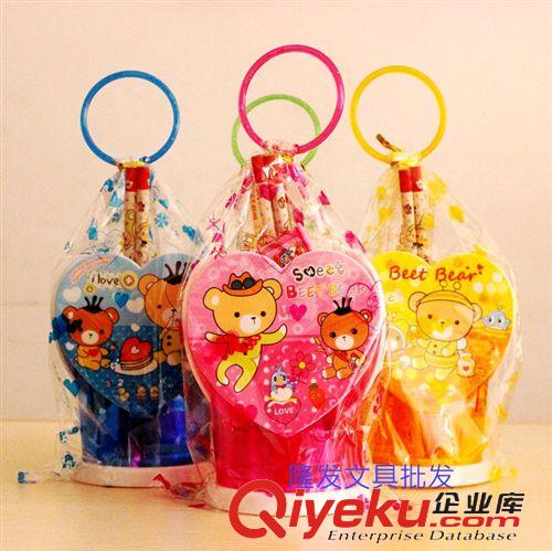     筆筒文具套裝 迪士尼文具套裝 旋轉筆筒文具禮盒 六一禮物學習用品 米奇/KT貓