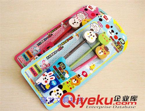      橡皮檫 一正文具 卡通吸卡文具套裝 鉛筆和橡皮套裝學(xué)生禮物文具用品批發(fā)原始圖片3