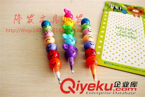      其它 產品 南韓文具冰糖葫蘆笑臉蠟筆7色蠟筆 表情子彈鉛筆批發兒童生日禮物原始圖片3