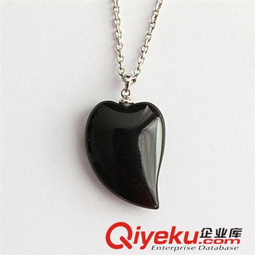 DZBMN瑪瑙吊墜 廠家直銷吊墜 心形 瑪瑙吊墜 tr水晶 純銀首飾代加工 加工廠