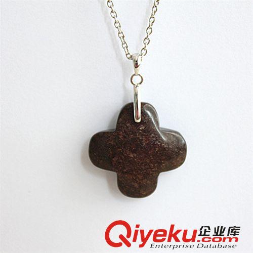 DZGTS古銅石吊墜 廠家直銷吊墜批發(fā)十字形 古銅石吊墜 純銀首飾 tr水晶加工廠