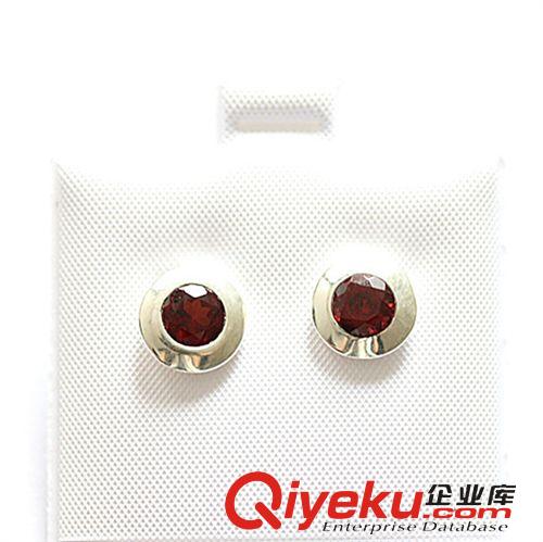 DZJFJ金發(fā)晶吊墜 廠家直銷耳環(huán)批發(fā) 石榴石2CT 耳環(huán) 歐美新款女式耳環(huán)
