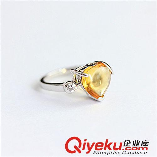 DZJFJ金發晶吊墜 廠家直銷戒指批發 壓電水晶 戒指 歐美新款夸張個性百搭戒指