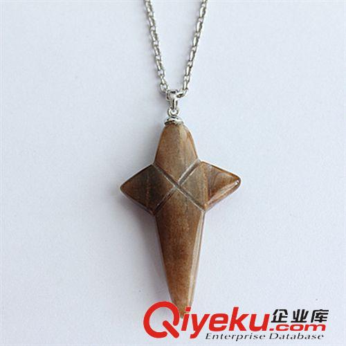 DZLDL綠東陵吊墜 廠家直銷吊墜批發 十字綠東陵 木化石 檸檬晶吊墜  tr水晶加工原始圖片3