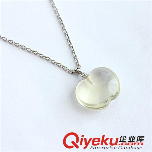 DZNMJ檸檬晶吊墜 廠家直銷吊墜批發 蘋果形檸檬晶吊墜  tr水晶 純銀首飾加工廠