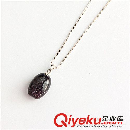 DZZSS藍砂石吊墜 廠家直銷吊墜批發實心圓形藍砂石吊墜 純銀首飾 tr水晶加工廠